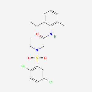 N~2~-[(2,5-dichlorophenyl)sulfonyl]-N~2~-ethyl-N~1~-(2-ethyl-6-methylphenyl)glycinamide