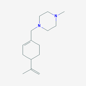 molecular formula C15H26N2 B4905224 1-[(4-isopropenyl-1-cyclohexen-1-yl)methyl]-4-methylpiperazine 