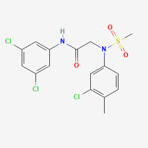 N~2~-(3-chloro-4-methylphenyl)-N~1~-(3,5-dichlorophenyl)-N~2~-(methylsulfonyl)glycinamide