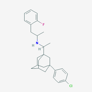 N-{1-[3-(4-chlorophenyl)-1-adamantyl]ethyl}-1-(2-fluorophenyl)-2-propanamine