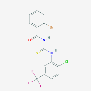 2-bromo-N-({[2-chloro-5-(trifluoromethyl)phenyl]amino}carbonothioyl)benzamide