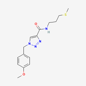 1-(4-methoxybenzyl)-N-[3-(methylthio)propyl]-1H-1,2,3-triazole-4-carboxamide