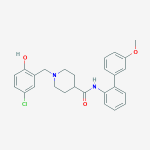 1-(5-chloro-2-hydroxybenzyl)-N-(3'-methoxy-2-biphenylyl)-4-piperidinecarboxamide