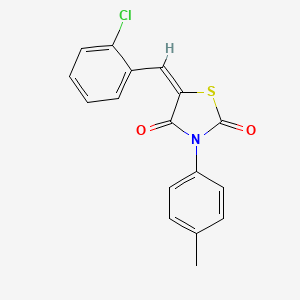 molecular formula C17H12ClNO2S B4905371 5-(2-chlorobenzylidene)-3-(4-methylphenyl)-1,3-thiazolidine-2,4-dione 