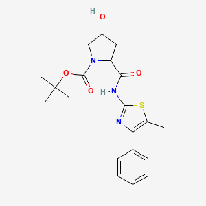 tert-butyl 4-hydroxy-2-{[(5-methyl-4-phenyl-1,3-thiazol-2-yl)amino]carbonyl}-1-pyrrolidinecarboxylate