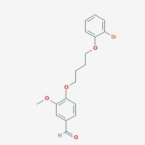 4-[4-(2-bromophenoxy)butoxy]-3-methoxybenzaldehyde