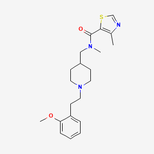 N-({1-[2-(2-methoxyphenyl)ethyl]-4-piperidinyl}methyl)-N,4-dimethyl-1,3-thiazole-5-carboxamide