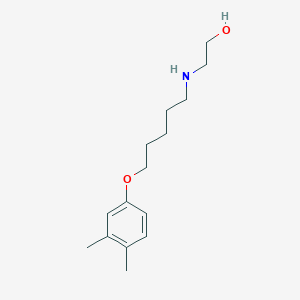 2-[5-(3,4-Dimethylphenoxy)pentylamino]ethanol