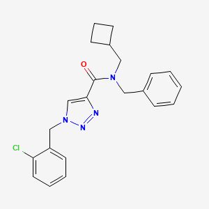 N-benzyl-1-(2-chlorobenzyl)-N-(cyclobutylmethyl)-1H-1,2,3-triazole-4-carboxamide