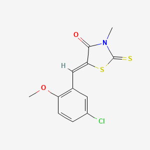 5-(5-chloro-2-methoxybenzylidene)-3-methyl-2-thioxo-1,3-thiazolidin-4-one