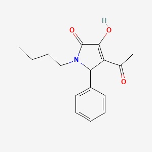 4-acetyl-1-butyl-3-hydroxy-5-phenyl-1,5-dihydro-2H-pyrrol-2-one