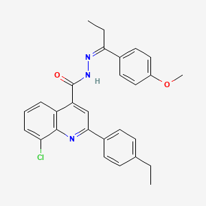 8-chloro-2-(4-ethylphenyl)-N'-[1-(4-methoxyphenyl)propylidene]-4-quinolinecarbohydrazide