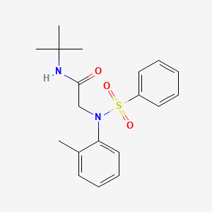 N~1~-(tert-butyl)-N~2~-(2-methylphenyl)-N~2~-(phenylsulfonyl)glycinamide