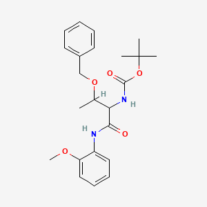 molecular formula C23H30N2O5 B4905587 tert-butyl (2-(benzyloxy)-1-{[(2-methoxyphenyl)amino]carbonyl}propyl)carbamate 