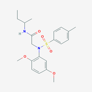 N~1~-(sec-butyl)-N~2~-(2,5-dimethoxyphenyl)-N~2~-[(4-methylphenyl)sulfonyl]glycinamide