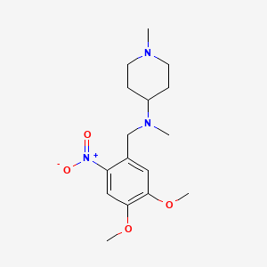 N-(4,5-dimethoxy-2-nitrobenzyl)-N,1-dimethyl-4-piperidinamine