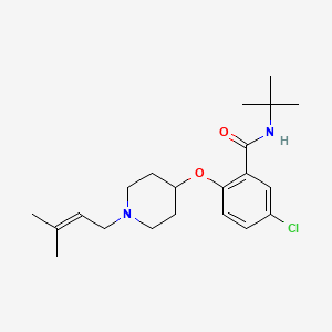 N-(tert-butyl)-5-chloro-2-{[1-(3-methyl-2-buten-1-yl)-4-piperidinyl]oxy}benzamide