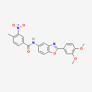 N-[2-(3,4-dimethoxyphenyl)-1,3-benzoxazol-5-yl]-4-methyl-3-nitrobenzamide