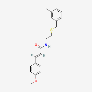 molecular formula C20H23NO2S B4905638 3-(4-methoxyphenyl)-N-{2-[(3-methylbenzyl)thio]ethyl}acrylamide 