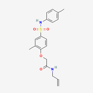 N-allyl-2-(2-methyl-4-{[(4-methylphenyl)amino]sulfonyl}phenoxy)acetamide