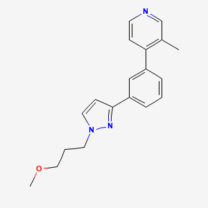 4-{3-[1-(3-methoxypropyl)-1H-pyrazol-3-yl]phenyl}-3-methylpyridine