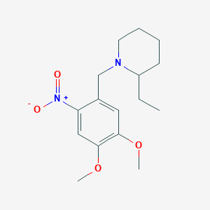 1-(4,5-dimethoxy-2-nitrobenzyl)-2-ethylpiperidine