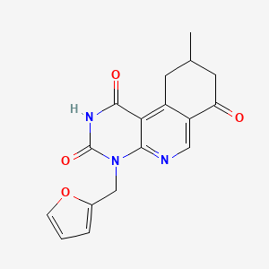 molecular formula C17H15N3O4 B4905799 4-(2-furylmethyl)-9-methyl-9,10-dihydropyrimido[4,5-c]isoquinoline-1,3,7(2H,4H,8H)-trione 