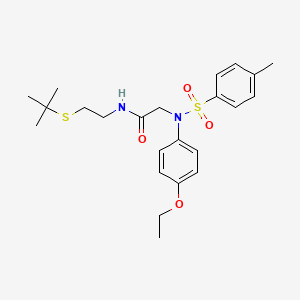 N~1~-[2-(tert-butylthio)ethyl]-N~2~-(4-ethoxyphenyl)-N~2~-[(4-methylphenyl)sulfonyl]glycinamide