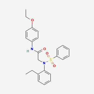 N~1~-(4-ethoxyphenyl)-N~2~-(2-ethylphenyl)-N~2~-(phenylsulfonyl)glycinamide