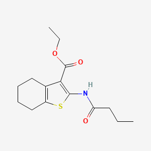 ethyl 2-(butyrylamino)-4,5,6,7-tetrahydro-1-benzothiophene-3-carboxylate