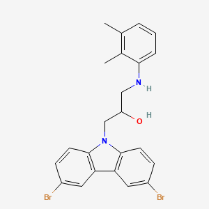 1-(3,6-dibromo-9H-carbazol-9-yl)-3-[(2,3-dimethylphenyl)amino]propan-2-ol