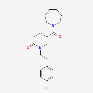 5-(1-azepanylcarbonyl)-1-[2-(4-chlorophenyl)ethyl]-2-piperidinone