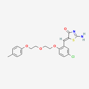 5-(5-chloro-2-{2-[2-(4-methylphenoxy)ethoxy]ethoxy}benzylidene)-2-imino-1,3-thiazolidin-4-one