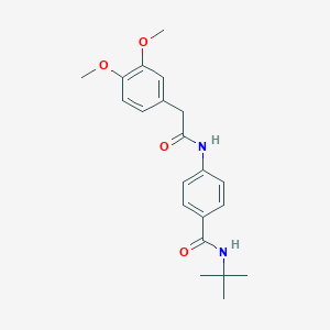 N-(tert-butyl)-4-{[(3,4-dimethoxyphenyl)acetyl]amino}benzamide