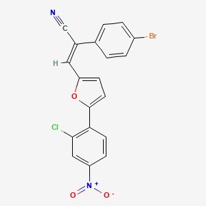 2-(4-bromophenyl)-3-[5-(2-chloro-4-nitrophenyl)-2-furyl]acrylonitrile