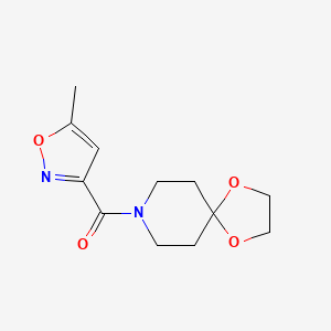 molecular formula C12H16N2O4 B4905987 (5-Methylisoxazol-3-yl)(1,4-dioxa-8-azaspiro[4.5]Decan-8-yl)methanone 