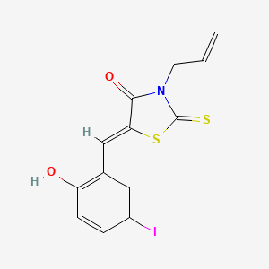 3-allyl-5-(2-hydroxy-5-iodobenzylidene)-2-thioxo-1,3-thiazolidin-4-one