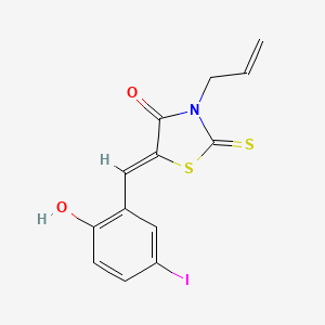 molecular formula C13H10INO2S2 B4906003 3-allyl-5-(2-hydroxy-5-iodobenzylidene)-2-thioxo-1,3-thiazolidin-4-one 