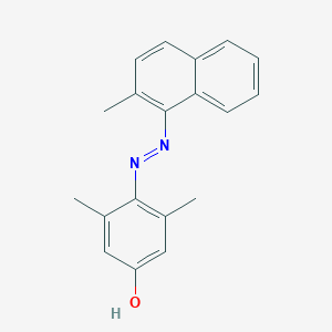 3,5-Dimethyl-4-[(2-methyl-1-naphthyl)diazenyl]phenol