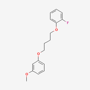 molecular formula C17H19FO3 B4906020 1-fluoro-2-[4-(3-methoxyphenoxy)butoxy]benzene 