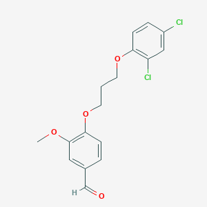 4-[3-(2,4-dichlorophenoxy)propoxy]-3-methoxybenzaldehyde