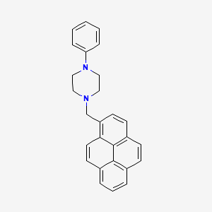 molecular formula C27H24N2 B4906069 1-phenyl-4-(1-pyrenylmethyl)piperazine 