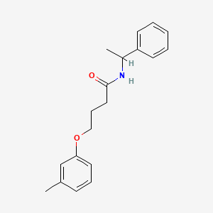 molecular formula C19H23NO2 B4906111 4-(3-methylphenoxy)-N-(1-phenylethyl)butanamide 