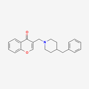 3-[(4-benzyl-1-piperidinyl)methyl]-4H-chromen-4-one