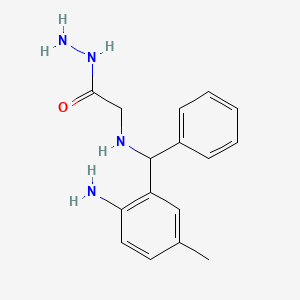 molecular formula C16H20N4O B4906167 2-{[(2-amino-5-methylphenyl)(phenyl)methyl]amino}acetohydrazide 