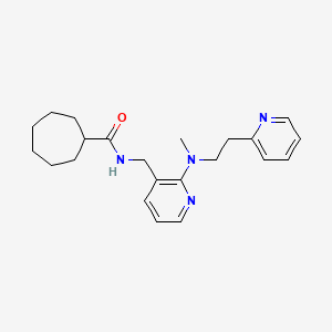 N-[(2-{methyl[2-(2-pyridinyl)ethyl]amino}-3-pyridinyl)methyl]cycloheptanecarboxamide