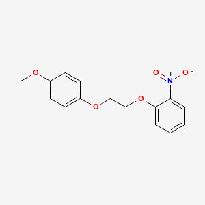 molecular formula C15H15NO5 B4906199 1-[2-(4-methoxyphenoxy)ethoxy]-2-nitrobenzene 