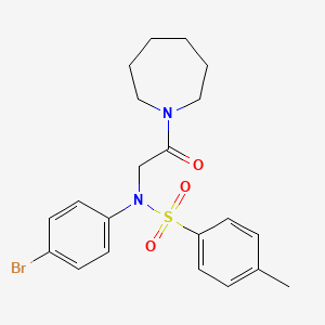 N-[2-(1-azepanyl)-2-oxoethyl]-N-(4-bromophenyl)-4-methylbenzenesulfonamide