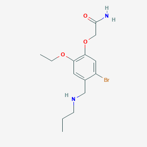 2-{5-bromo-2-ethoxy-4-[(propylamino)methyl]phenoxy}acetamide