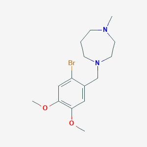 molecular formula C15H23BrN2O2 B4906243 1-(2-bromo-4,5-dimethoxybenzyl)-4-methyl-1,4-diazepane 